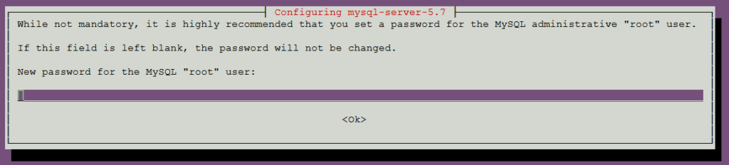 Thiết lập password cho mysql-server