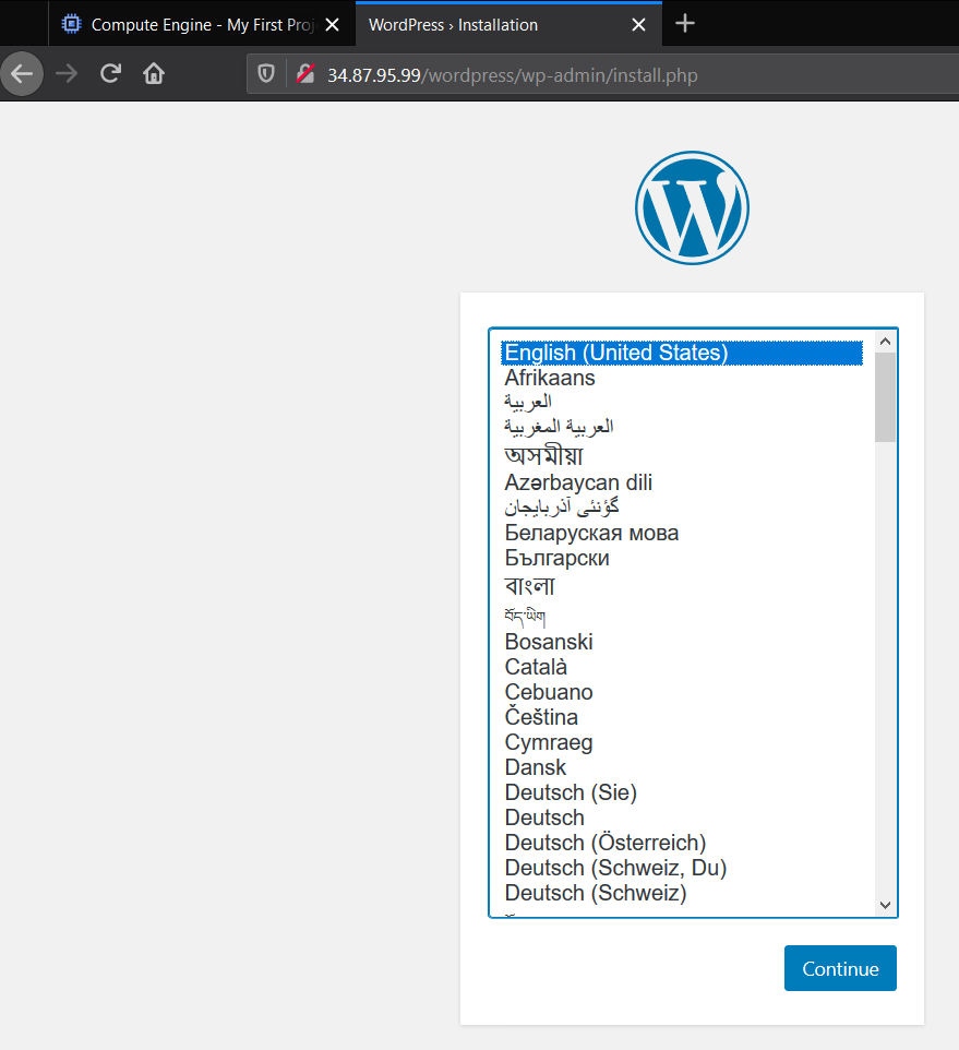 Kiểm tra truy cập WordPress với External IP