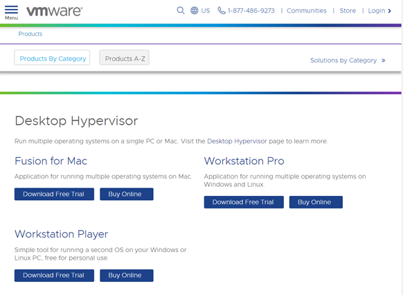 Desktop Hypervisor của VMware