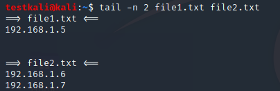 tails with multiple files