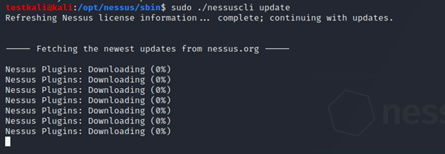 Nessus load plugins CLI