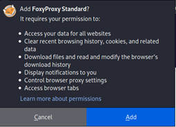 proxyfoxy basic permission