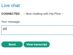 Live chat options